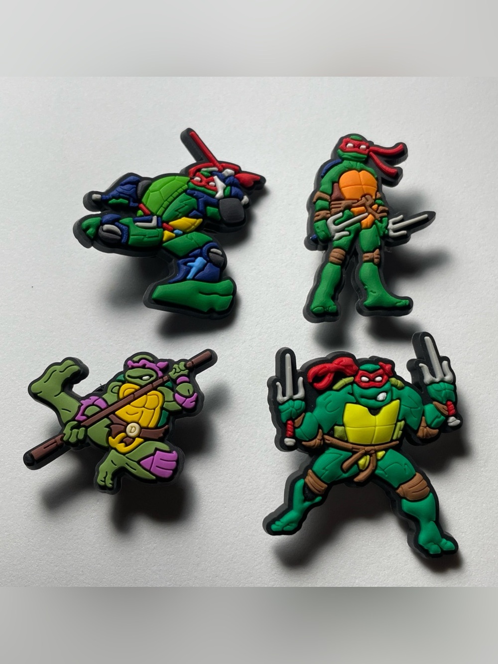 4 Shoe Charms ~ Ninja Turtles ~ Crocs